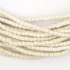 Moonlight White Sandcast Seed Beads