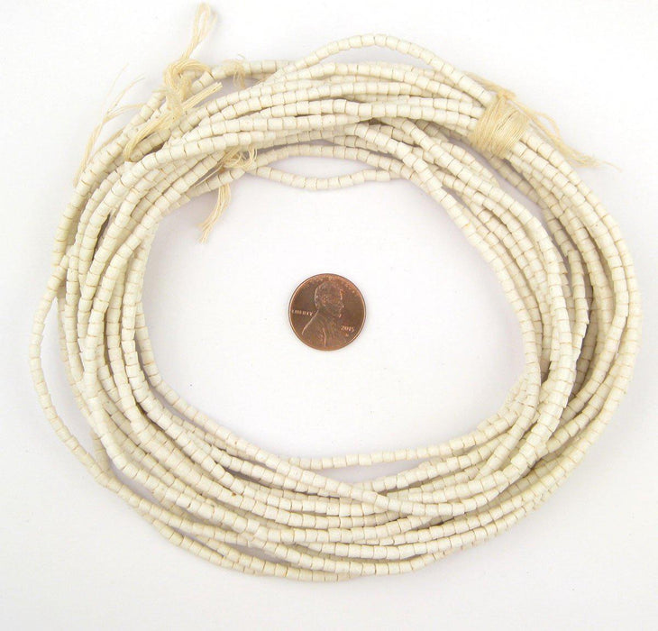 Moonlight White Sandcast Seed Beads - The Bead Chest