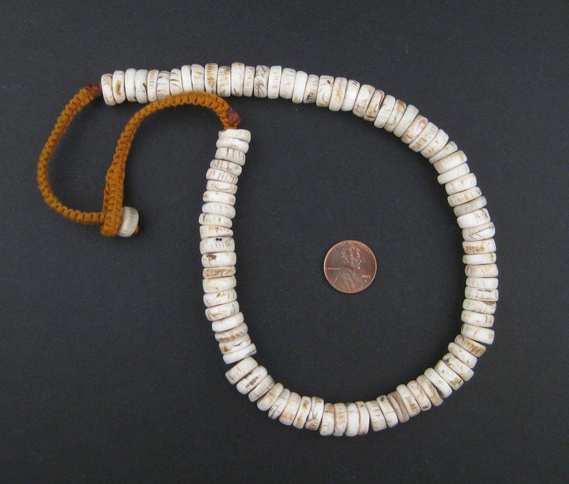 Vintage-Style Naga Shell Disk Beads (12mm) - The Bead Chest
