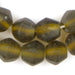 Brown Sea Glass Java Faceted Bicone Beads - The Bead Chest