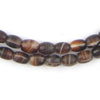 Vintage Bohemian Coffee Bean Glass Beads (9x7mm)