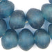 Super Jumbo Light Blue Recycled Glass Beads (33mm) - The Bead Chest