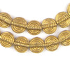 Baule-Style Circular Brass Beads (12mm)