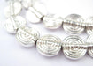 Baule-Style Circular Silver Beads - The Bead Chest