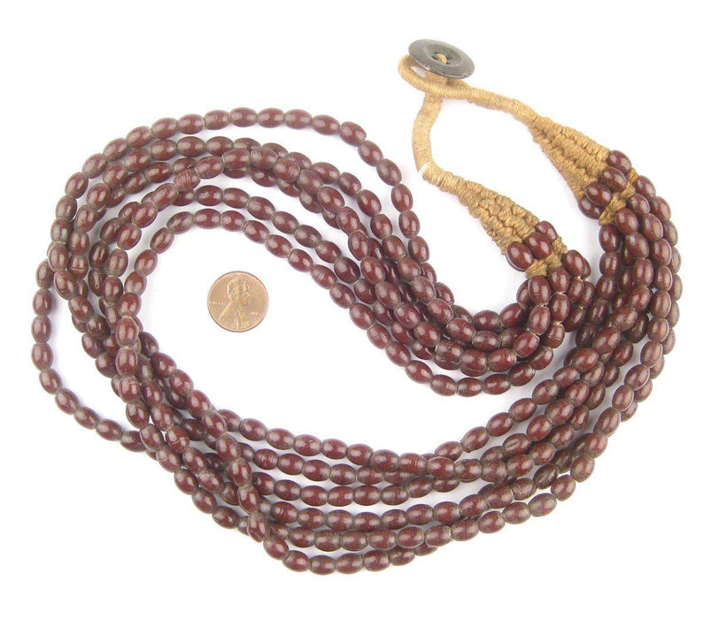 Chocolate Brown Naga Bead Necklace - The Bead Chest