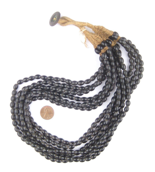 Midnight Black Naga Bead Necklace - The Bead Chest
