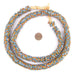 Chevron Style Aja Krobo Powder Glass Beads (15mm) - The Bead Chest