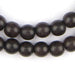 Sable Black Wood Beads (Round) - The Bead Chest