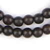 Sable Black Wood Beads (Round)