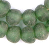 Jumbo Light Green Recycled Glass Beads (24mm)