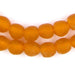 Tangerine Orange Recycled Glass Beads (11mm) - The Bead Chest
