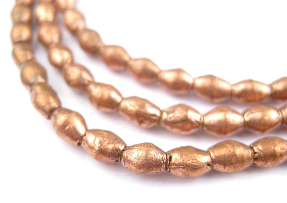 Ethiopian Copper Bicone Beads (6x4mm) - The Bead Chest