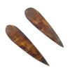 Brown Bone Feather Pendant (Set of 2)