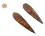 Brown Bone Feather Pendant (Set of 2) - The Bead Chest