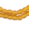 Light Orange Recycled Glass Beads (9mm)