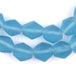 Light Blue Hexagon Java Recycled Glass Beads - The Bead Chest