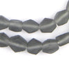 Charcoal Hexagon Java Recycled Glass Beads