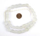 Clear Hexagon Java Recycled Glass Beads - The Bead Chest