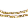 Diamond Cut Faceted Gold Color Beads (3mm)