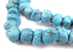 Teal Moroccan Pottery Beads (Chunk) - The Bead Chest