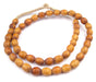 Brown Nigerian Camel Bone Oval Beads (14x12mm) - The Bead Chest