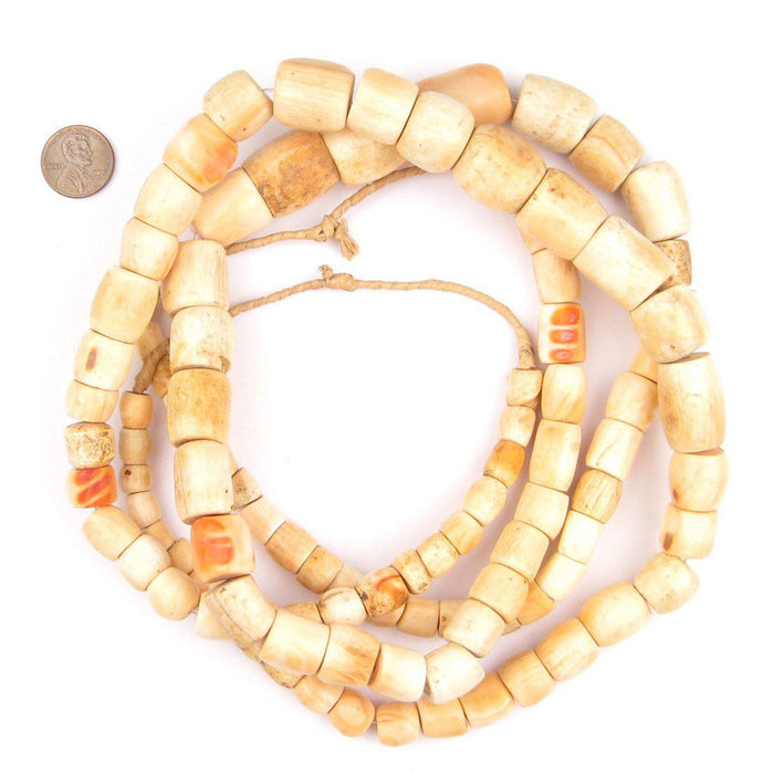 Old Nigerian Pink Coral Beads - The Bead Chest