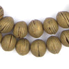 Round Vintage Mali Brass Beads (13x16mm)