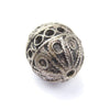 Artisanal Fancy Silver Berber Bead (32x29mm)