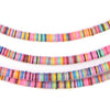 Multicolor Medley Vinyl Phono Record Beads (4mm)