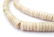 Ivory White Prosser Button Beads (7mm) - The Bead Chest
