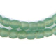 Green Aqua Recycled Glass Beads (11mm) - The Bead Chest