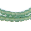 Green Aqua Recycled Glass Beads (11mm)