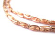 Copper Patterned Rice Beads (6x3mm) - The Bead Chest