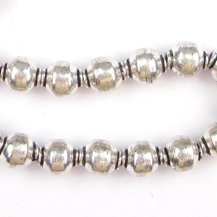 Polished Silver Prayer Beads - The Bead Chest