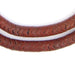 Dark Brown Glass Snake Beads (9mm) - The Bead Chest