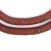 Dark Brown Glass Snake Beads (9mm)