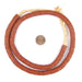Brick Brown Glass Snake Beads (9mm) - The Bead Chest