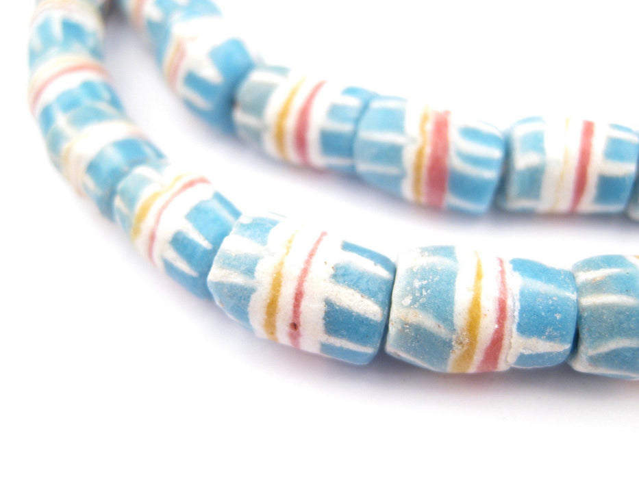 Sky Blue Strawstack Beads - The Bead Chest