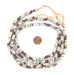 Green and Brown Sandcast Powder Glass Beads (2 Strands) - The Bead Chest
