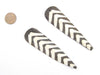 Batik Bone Feather Pendant - Arrow Design (Set of 2) - The Bead Chest