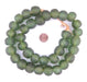 Jumbo Asparagus Green Recycled Glass Beads (22mm) - The Bead Chest
