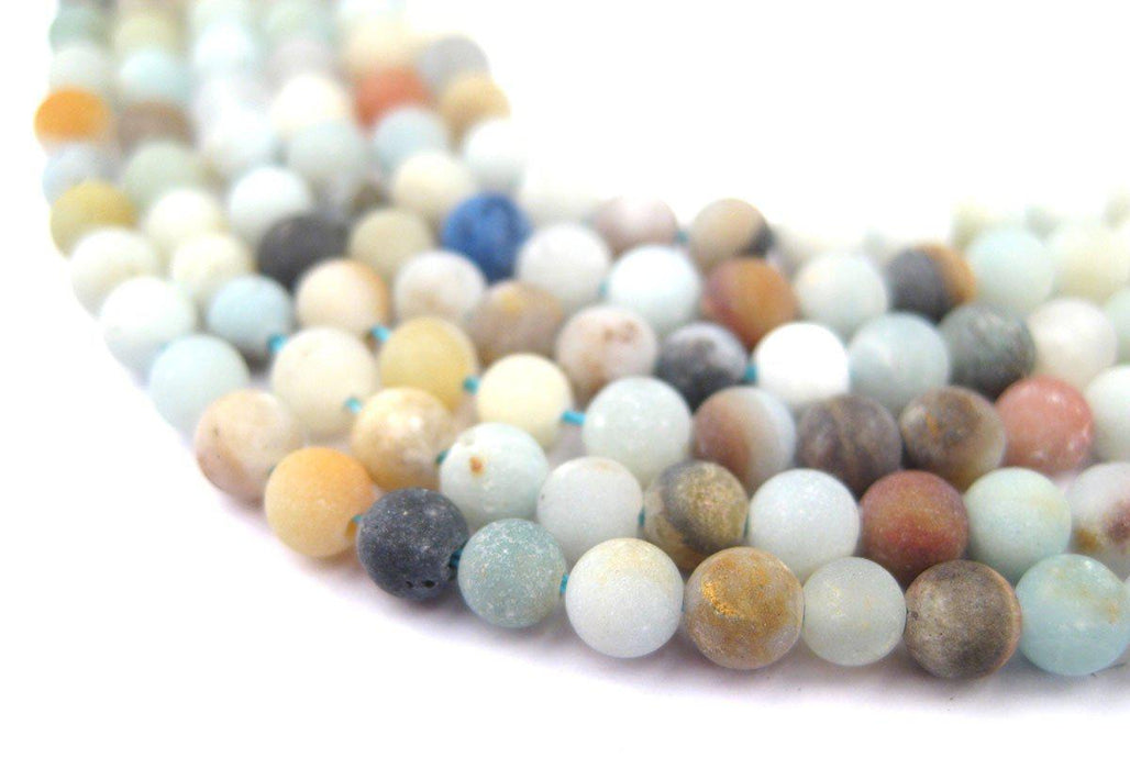 Spherical Amazonite Stone Beads (4mm) - The Bead Chest