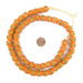 Tangerine Orange Kente Krobo Beads (14mm) - The Bead Chest