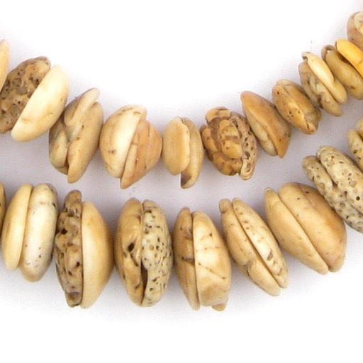 Antique Mauritanian Dark Conus Shell Beads (Graduated) - The Bead Chest