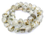 Jumbo Light Camouflauge Recycled Glass Beads (25mm) - The Bead Chest