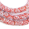 Tribal Red Krobo Elbow Beads