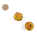 Fiery Mosaic Jumbo 25mm Fused Beads (Set of 2) - The Bead Chest