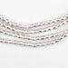 Smooth Shiny Silver Bicone Beads (4.5mm) - The Bead Chest