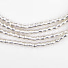 Smooth Shiny Silver Bicone Beads (4.5mm)