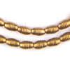Patterned Brass Oval Beads (10x6mm)